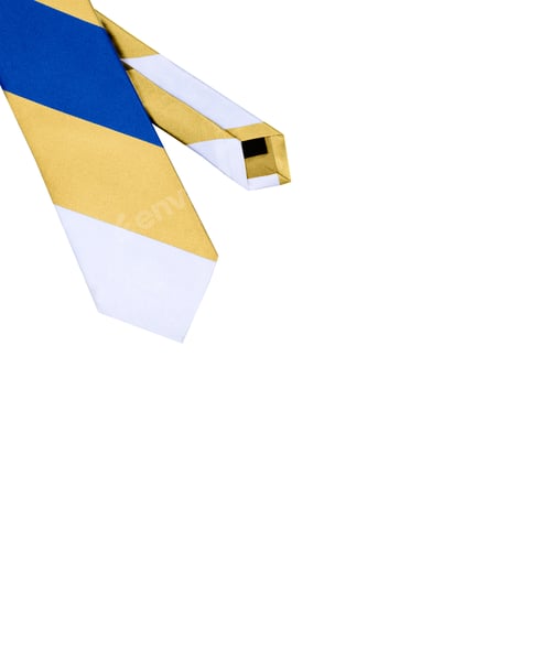 Preview: Striped necktie on white background