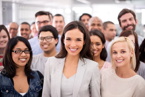 Preview: The corporate world is where they belong. Cropped shot of a group of smiling businesspeople.