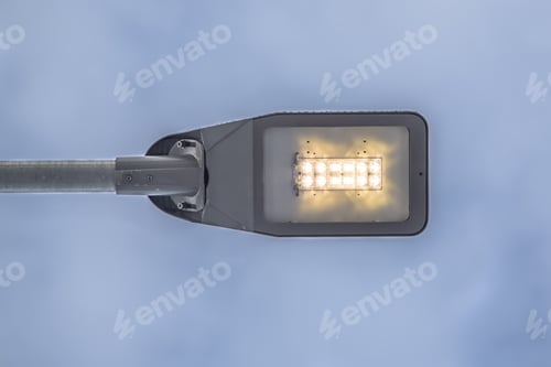 Preview: Modern LED street light against sky