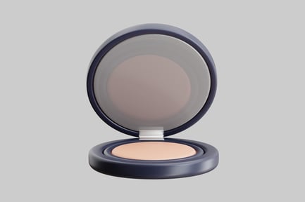 Preview: Compact powder makeup container open