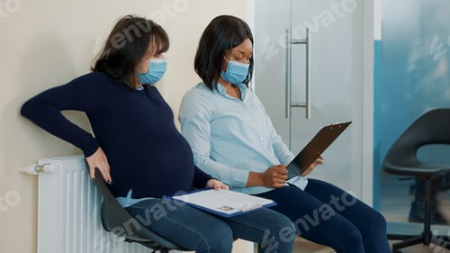 Preview: Pregnant candidate dropping cv files in waiting lobby