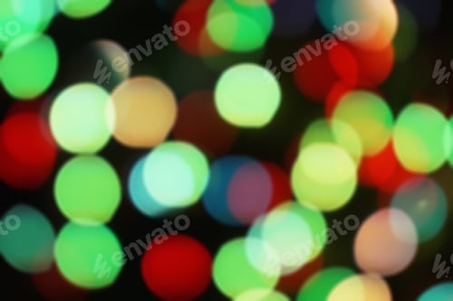 Preview: Nature Pattern- Light Bokeh Background. Celebratory Mood Magic Effect. Decorations Holiday- Design
