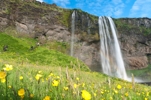 Preview: famous Seljalandsfoss waterfall of Iceland