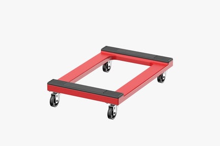 Preview: Heavy-Duty Red Dolly with Swivel Wheels