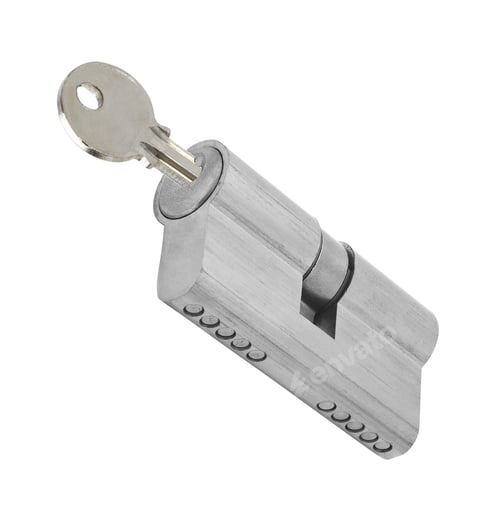 Preview: padlock with key isolated