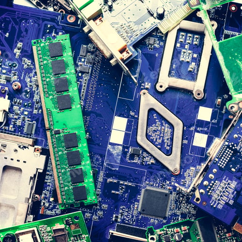 Preview: Computer blue circuit board
