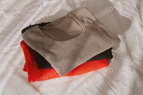 Preview: Pile of organic cotton t-shirts
