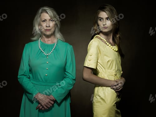 Preview: Portrait of a senior and young woman