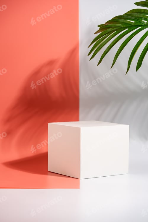 Preview: Cosmetics product advertising stand.