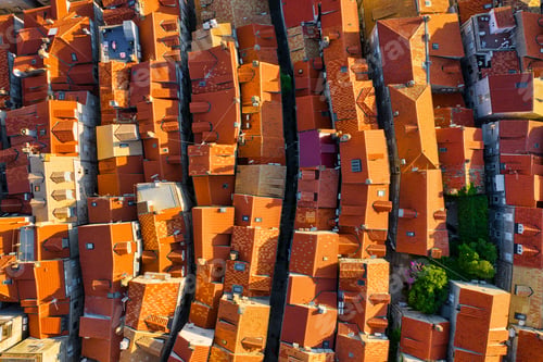 Preview: Dubrovnik, Croatia. Aerial view on old town. Vacation and adventure