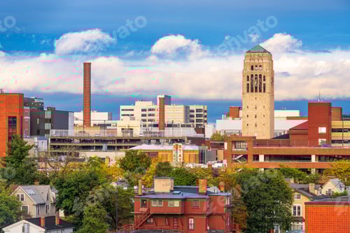Preview: Ann Arbor, Michigan, USA Town Skyline