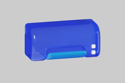 Preview: Blue Technology Box With Buttons