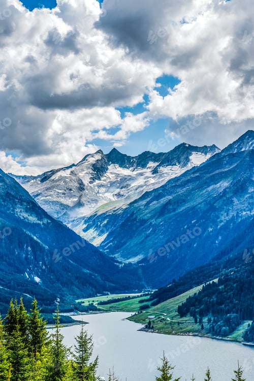 Preview: view of the Alps mountain austria.