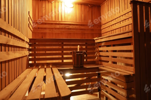 Preview: Empty modern and comfortable sauna for relax