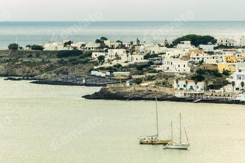 Preview: Beautiful view of the Santa Maria di Leuca Puglia under the blue sky