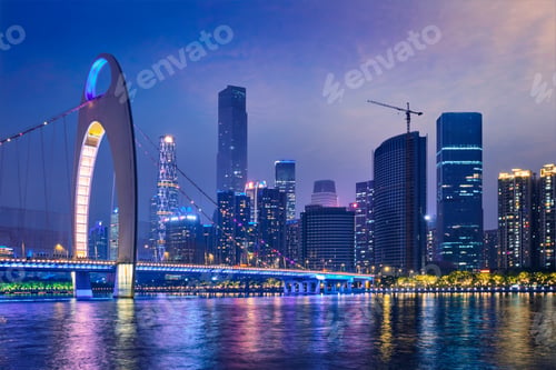 Preview: Guangzhou skyline. Guangzhou, China