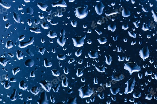 Preview: abstract water drops blue background
