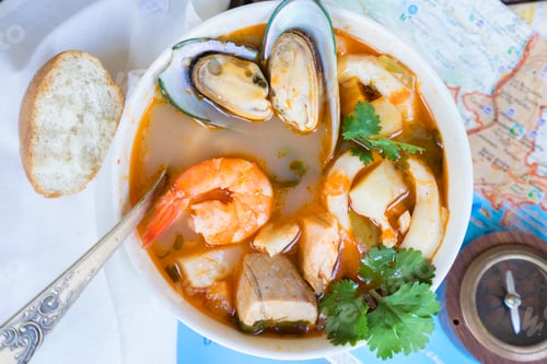 Preview: Bouillabaisse french seafood soup