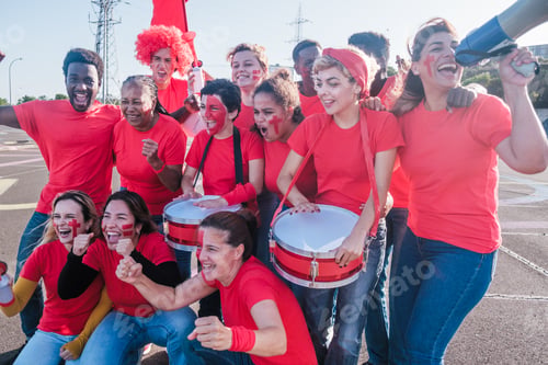 Preview: Group of fans from different places gathered supporting a team and its colors