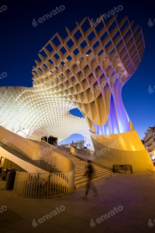 Preview: Metropol Parasol at dusk, Seville, Spain