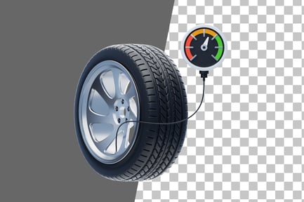 Vorschau: 3D-Symbol für Reifendruck