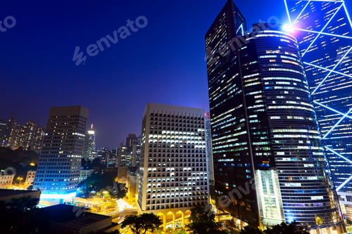 Preview: Commercial district in Hong Kong