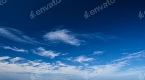 Preview: Blue clear sky with clouds