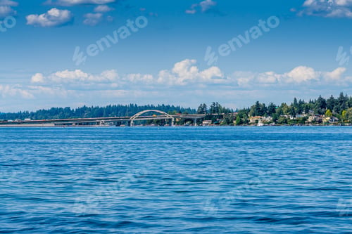 Preview: A View Of Homes Along Lake Washington In Seattle.