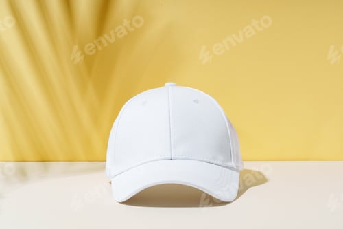 Preview: White Baseball Cap on Table