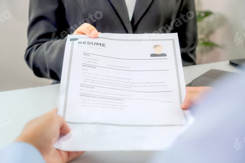 Preview: Office executives interviewing job applicants in the meeting room