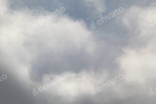 Preview: Stormy Afternoon Clouds - Photograph Of Gray And White Clouds On A Stormy Afternoon, With Some Blue