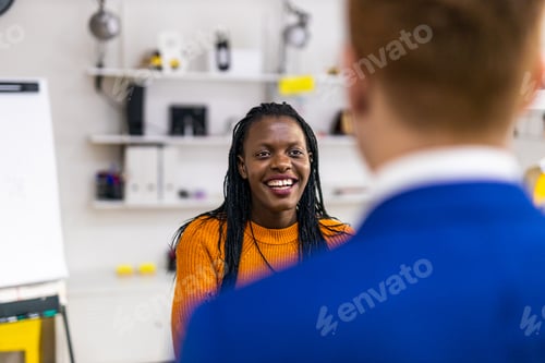 Preview: Business team working in a start-up office