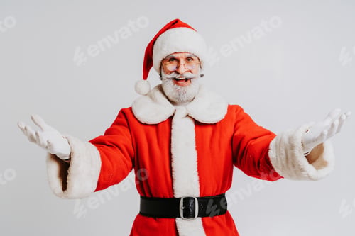 Preview: Santa Claus portrait, Christmas and newyear festive days concepts