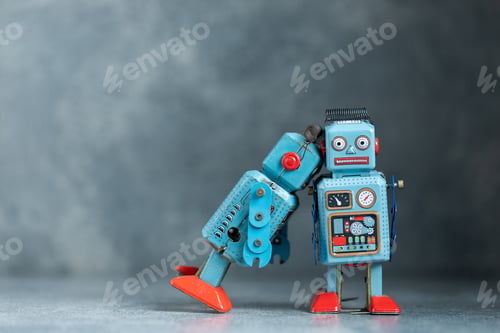 Preview: Vintage robot tin toy