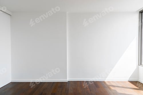 Preview: Empty white wall in room
