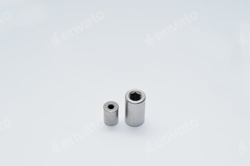 Preview: Spare part for water pump isolated on white.