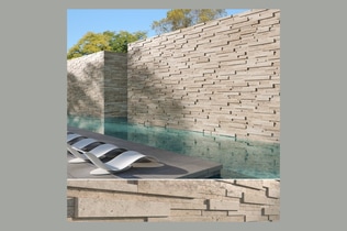 Preview: Travertine Stone Slab Wall Cladding