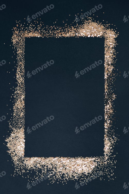 Preview: Dusty gold frame illustration