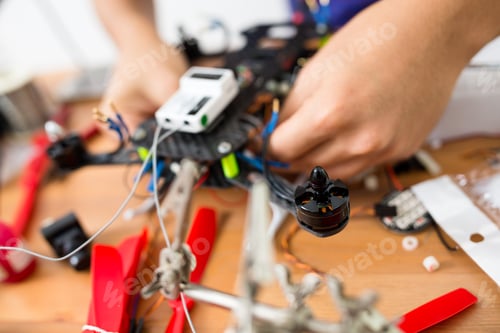 Preview: Installation of flying drone at home