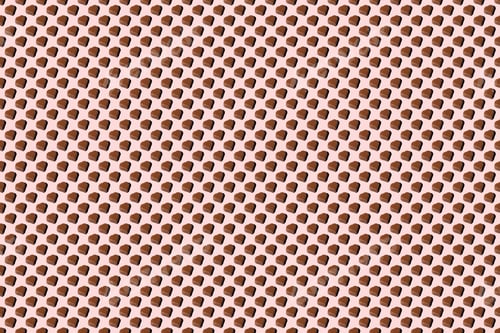 Preview: Seamless pattern of heart-shaped chocolates with shadow on pink background Favorite food background