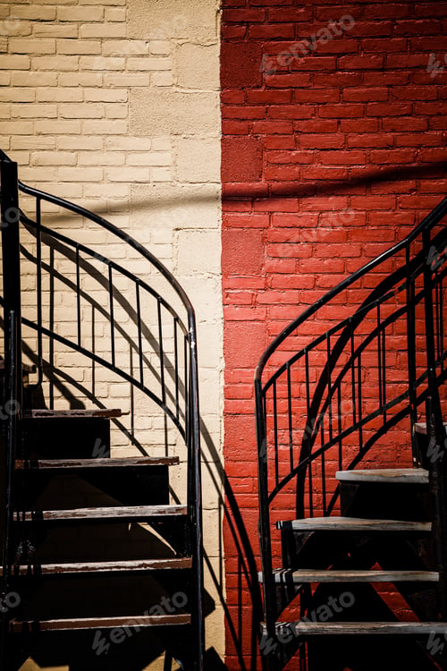 Preview: Symmetrical Staircases with two different colors