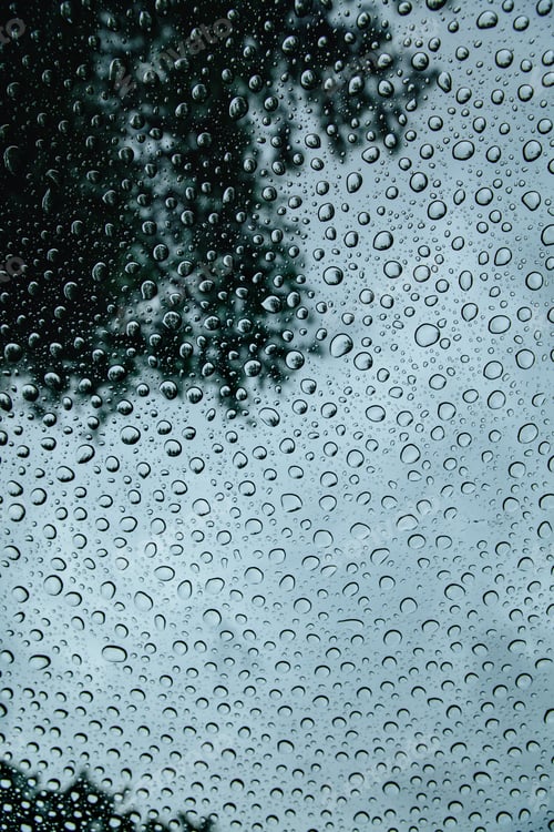Preview: Texture background of wet window with raindrops