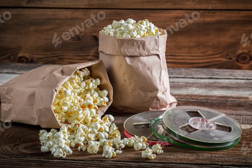 Preview: Rustic popcorn and reel tapes