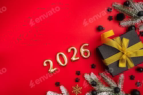 Visualização: Natal e Feliz Novo plano de fundo