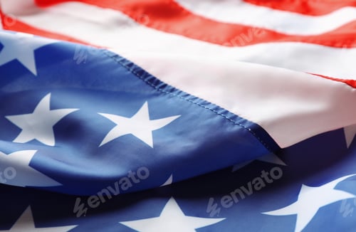 Preview: Red, White, and Blue Fabric Close Up