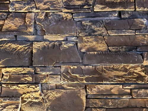 Preview: Stone bricks on restaurant wall.