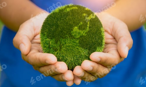 Preview: earth in hands. save of earth.World environment day and sustainable environment concept