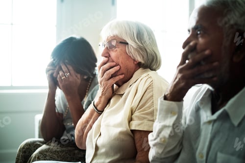 Preview: Senior people with a horrified reaction
