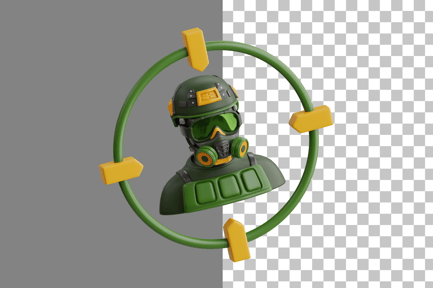 Preview: Paintball Target 3D Icon