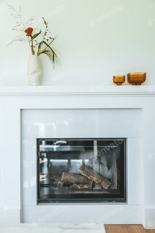 Preview: Cozy fireplace in a contemporary apartments